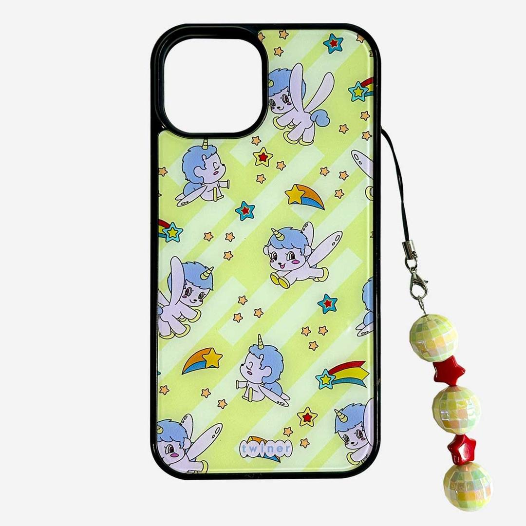 [SET] Shooting star phone case - Yellow (글라스 범퍼케이스)