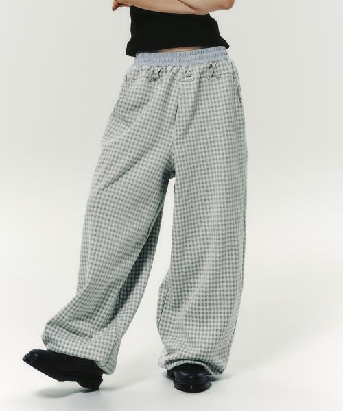 STITCH JOGGER PANTS LIGHT GREY