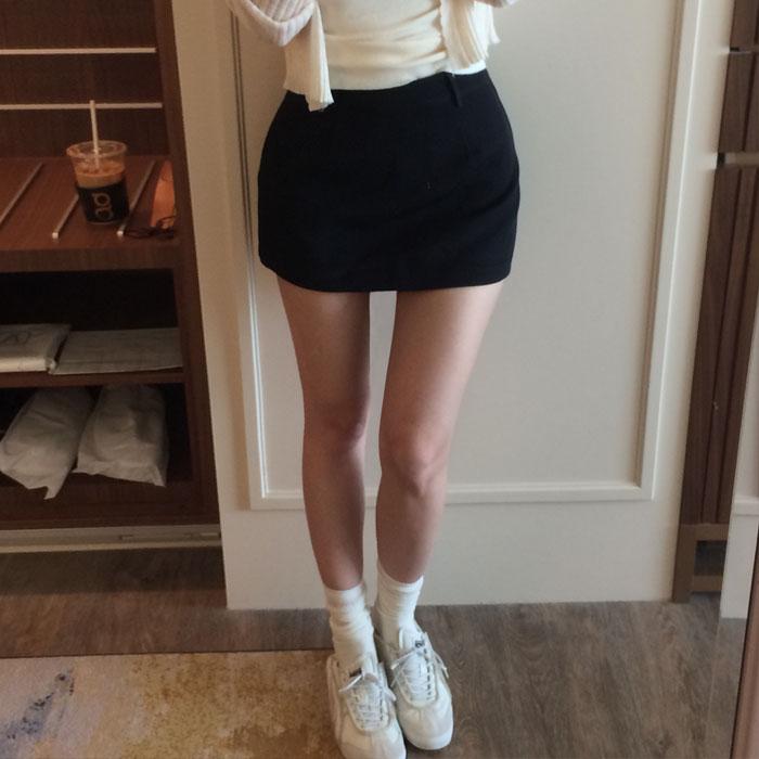 펠션 하이핏 치마바지