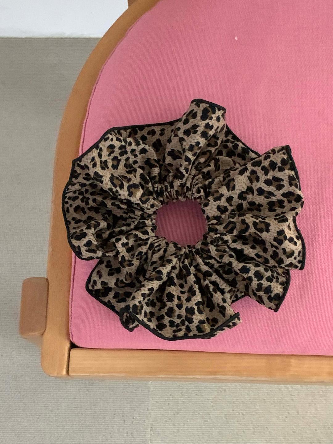 호피 헤어 스크런치