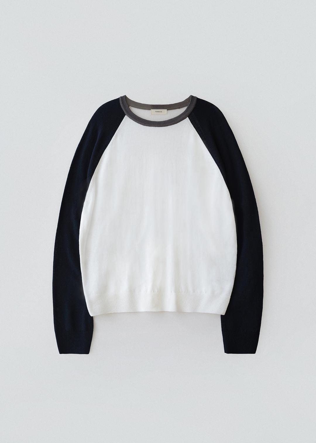 Peter raglan knit (navy)