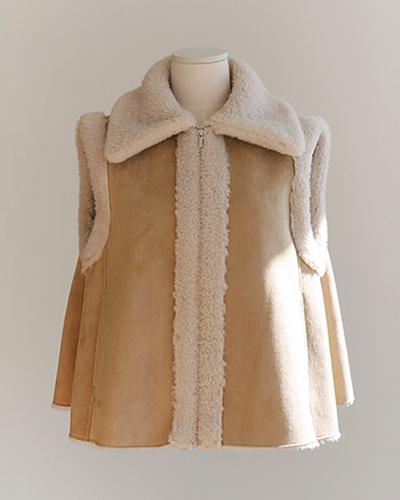 버킨 무스탕 vest