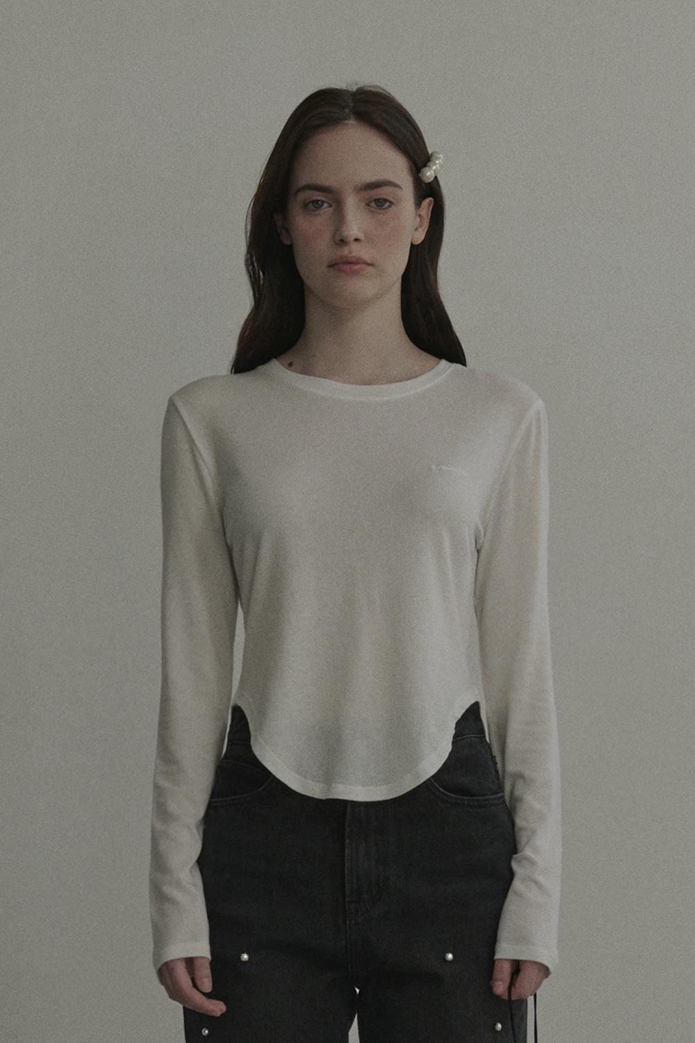 Milky Corset Lined T-shirt-White