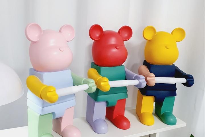 빅베어 곰돌이 두루마리 휴지걸이 저금통 3colors