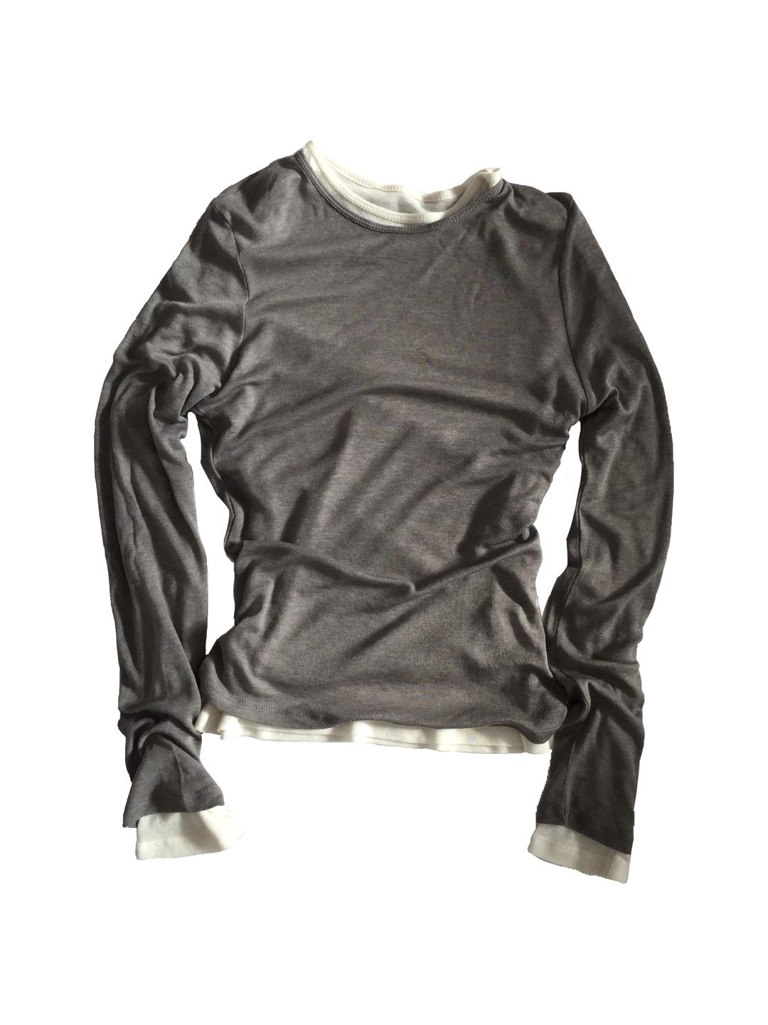 울 텐셀 레이어드 티