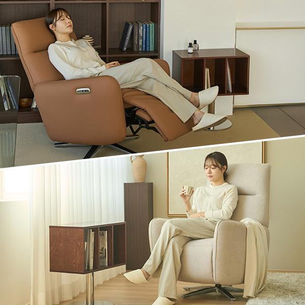 ★3만원쿠폰★듀얼 USB 1인용 전동 리클라이너(가죽/패브릭)