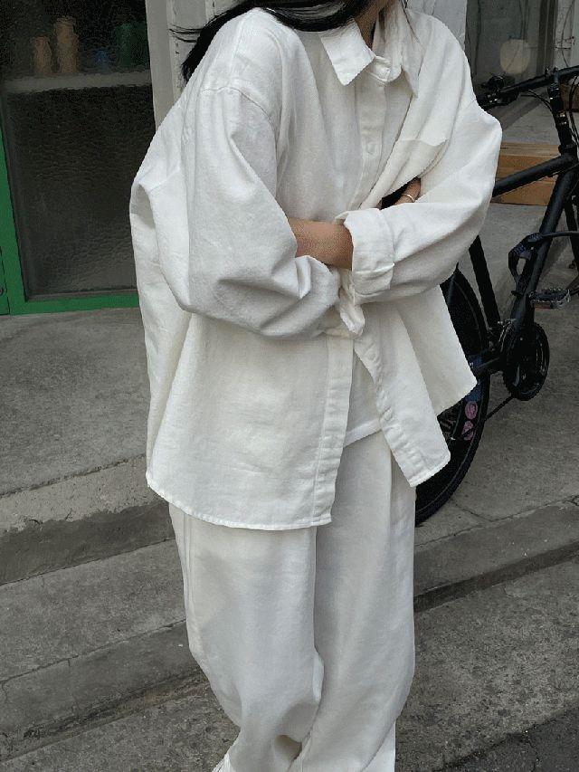 바이오 데님 셔츠