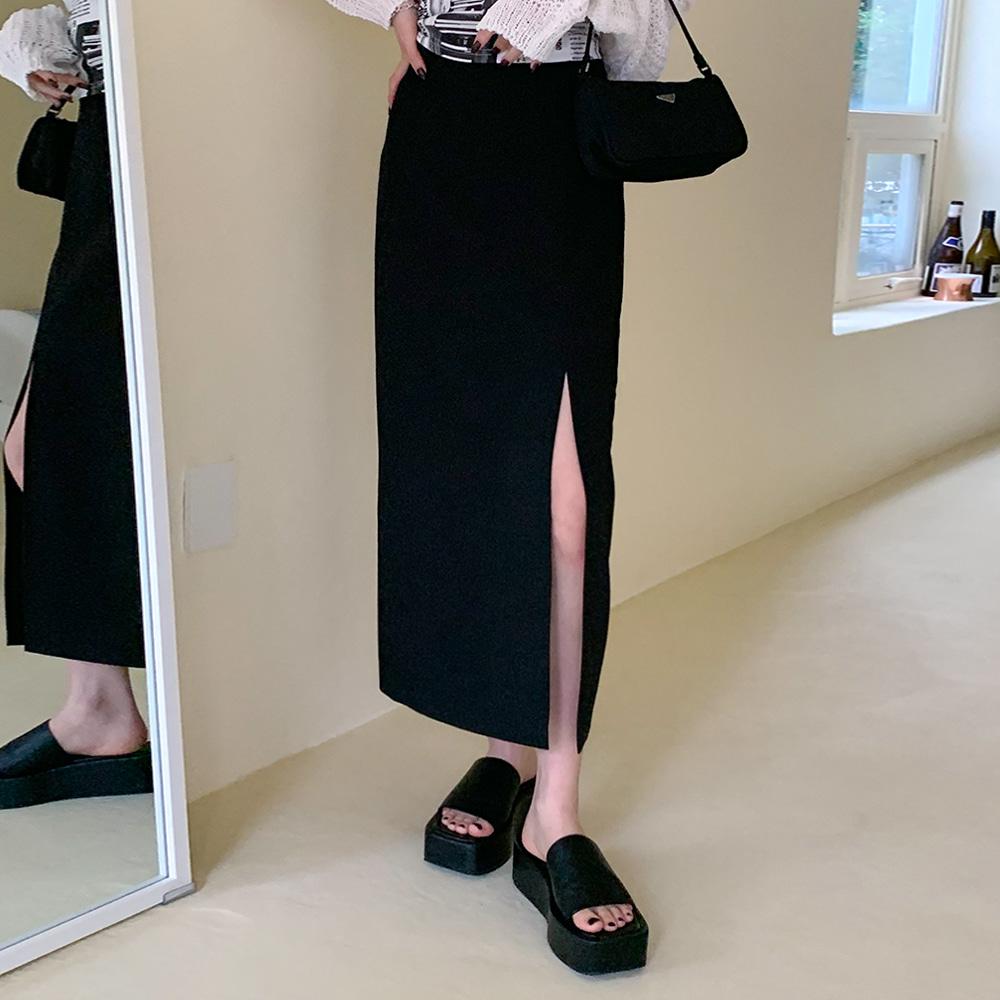 [2천장판매] [MADE] 제라디 슬릿 롱스커트