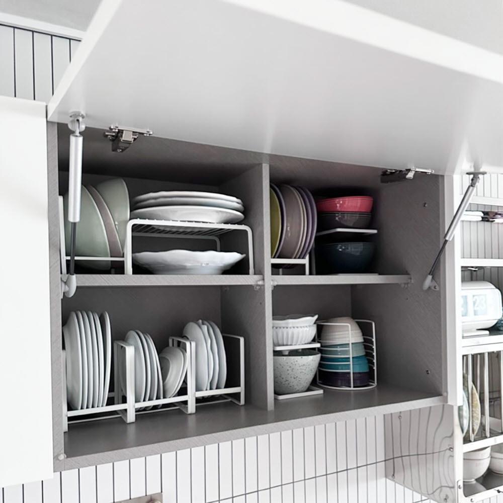 [7월 할인] 철제 접시거치대 소형 화이트 접시꽂이