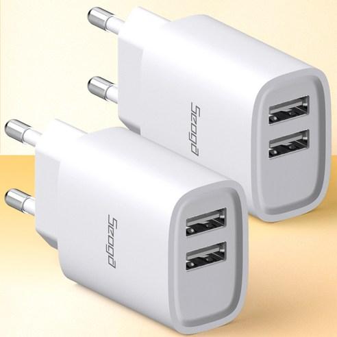 서가 듀얼 2포트 멀티 USB 충전기 어댑터