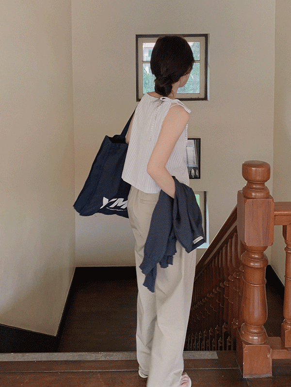 몽브 리보닝 블라우스 - 2 color