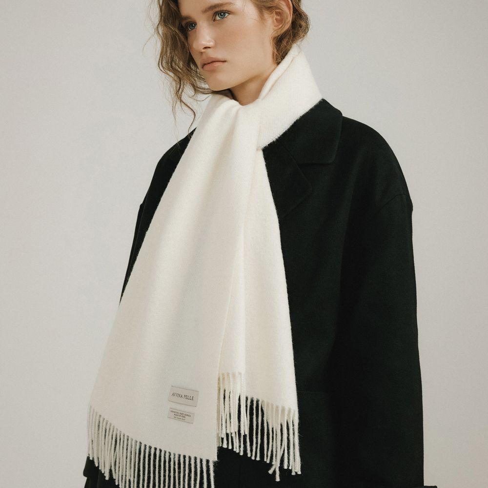 Royal Baby Alpaca Muffler - Ivory