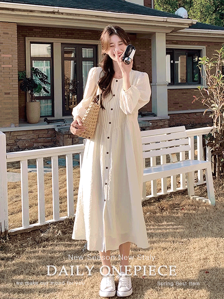 DD-228 데일리 긴팔 롱 원피스