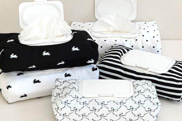 솔리드 & 패턴 물티슈커버 케이스 패브릭커버 24color