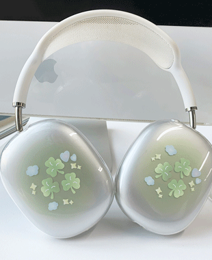 [withsome에어팟맥스]Hope and love 세잎 클로버 에어팟 맥스 케이스