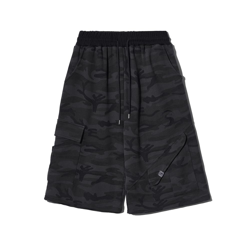 TS LOGO BERMUDA SWEAT PANTS (CAMOFLAGE)