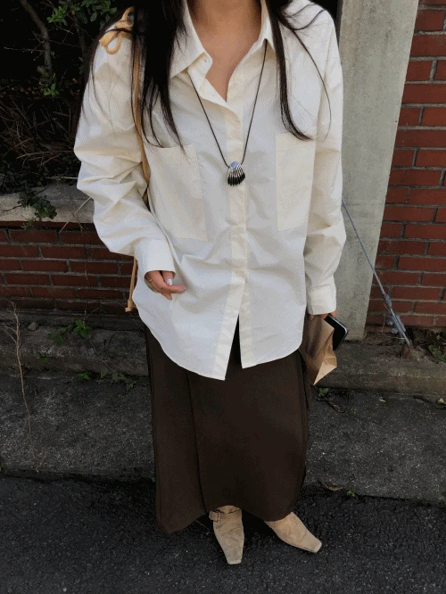 빅 투포켓 오버셔츠