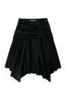[12.09 순차배송] BOW UNBALANCED SKIRT (BLACK)