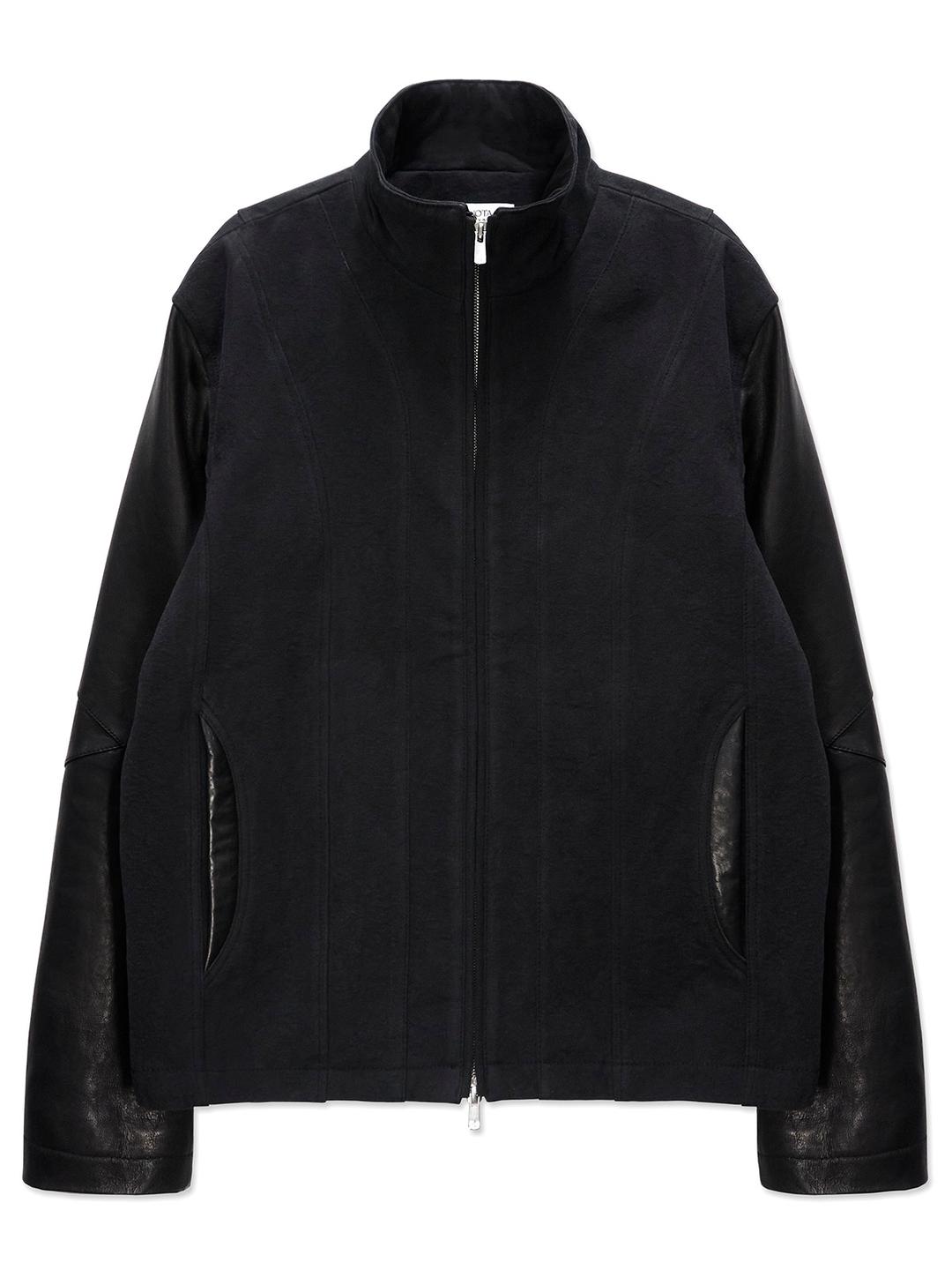 CORE:13 WASHED LEATHER JACKET (BLACK)