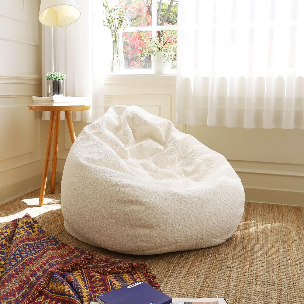 빈즈 부클레 패브릭 인테리어 빈백 1인용 소파 쿠션 CL482