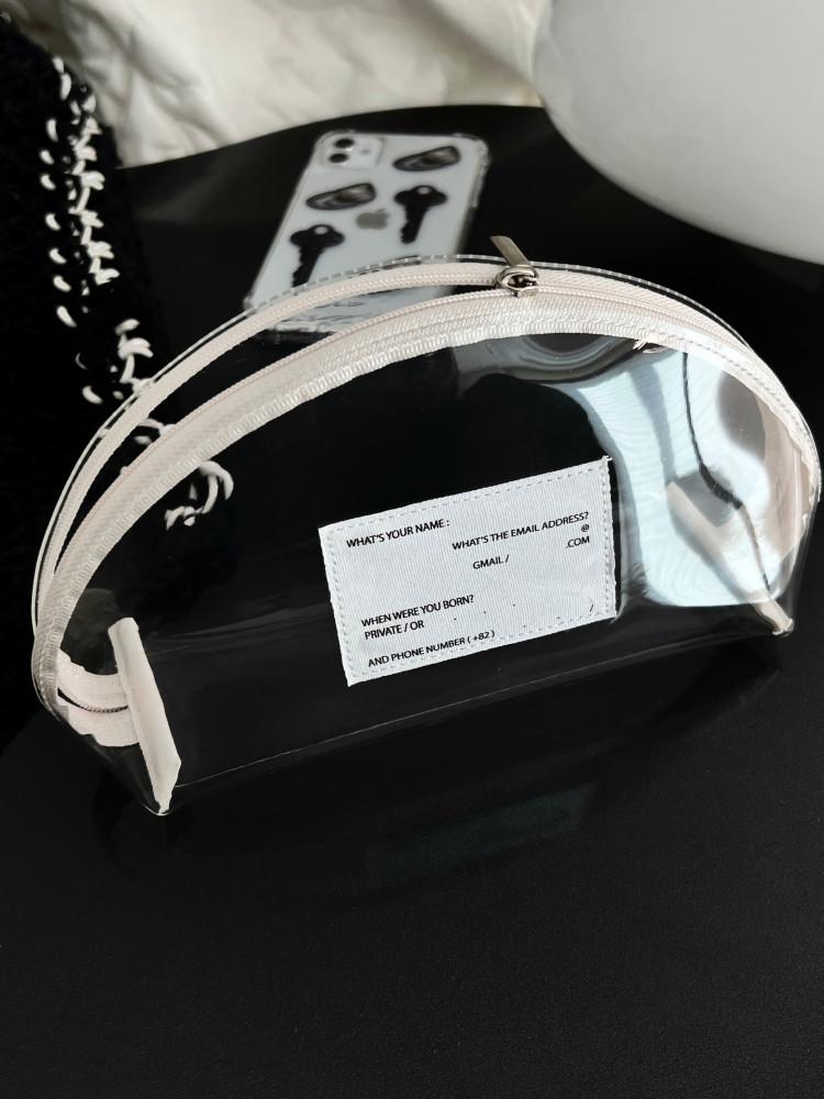 트윙클스터프, Name Tag 스터프 문파우치 투명 PVC 파우치