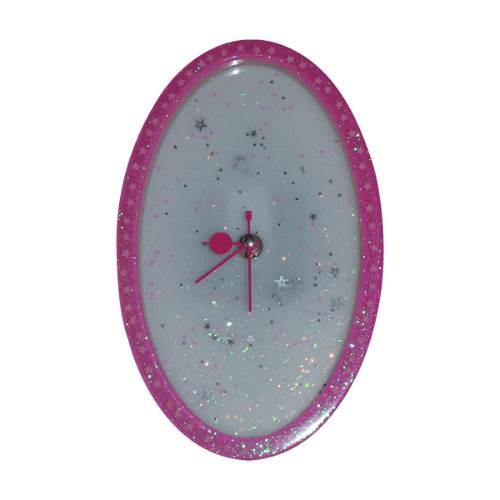 pinkline oval clock
