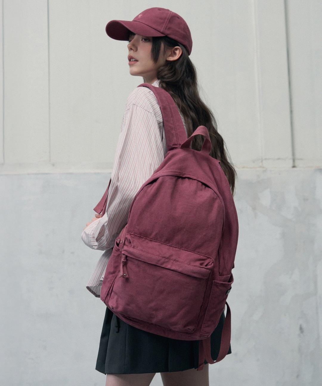 Varsity Cotton Backpack [PINK]