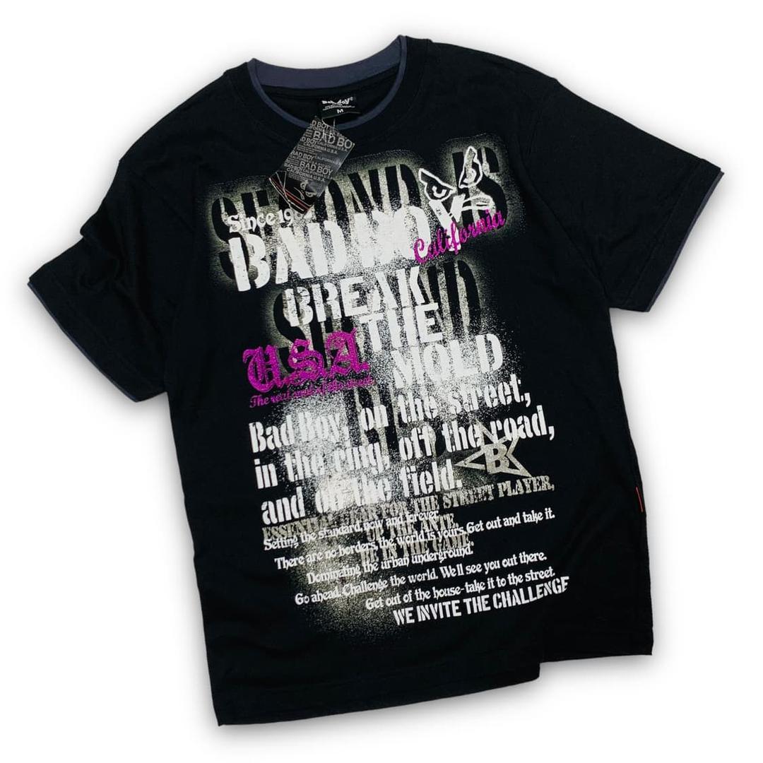 배드보이 시그니처 로고 레터링 데드스탁 반팔 티셔츠 | 후루츠패밀리