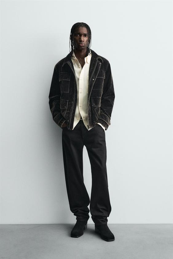 플록 벨벳 점퍼