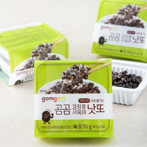 곰곰 검정콩 서목태 낫또, 91g, 3개