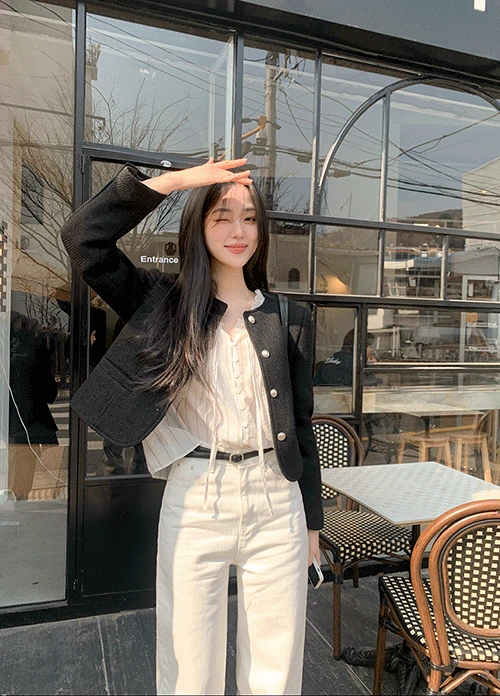 [출근룩/하객룩/자체제작] 페이브 트위드 자켓 (2colors)