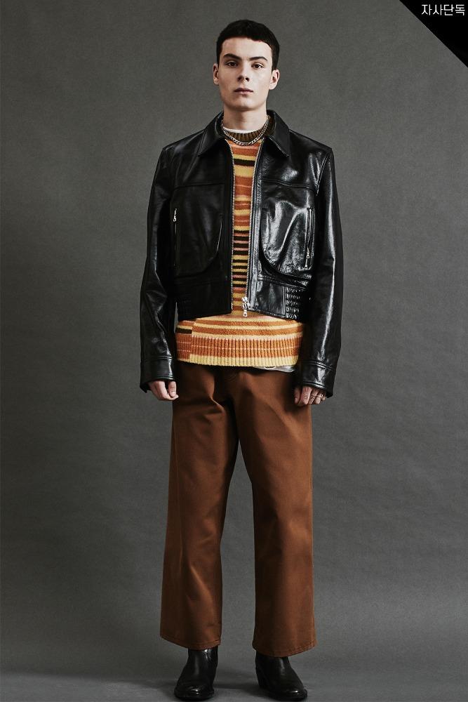 홀스하이드 싱글 스모크 자켓 블랙