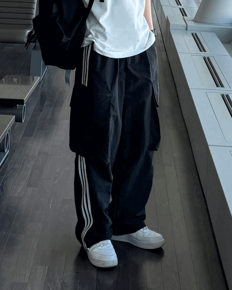 Sn 트랙 나일론 카고팬츠(5color)