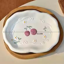 크리에이티브 릴리프 핸드페인팅 식기, 디너 플레이트, 세라믹 밥그릇, 수프 그릇, 주방 음료 용기 세트, 홈 액세서리