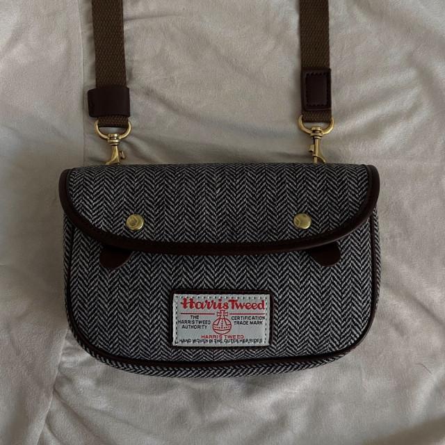 (당일발송)헤링본 울 브리티쉬 미니 백 크로스 가방