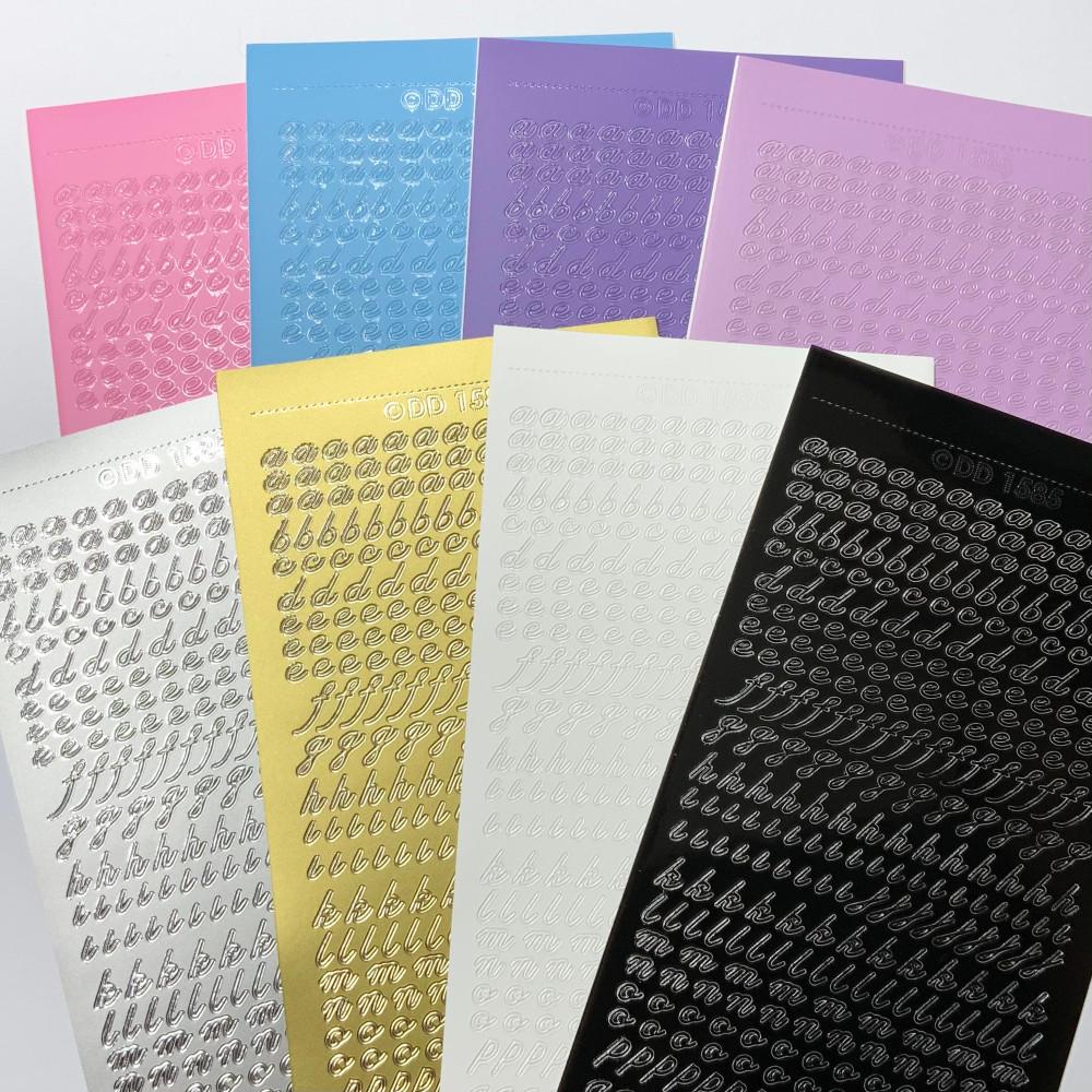 필기체 알파벳 스티커 8색 폴꾸 다꾸 탑꾸 탑로더 꾸미기 다이어리 알스 수입스티커