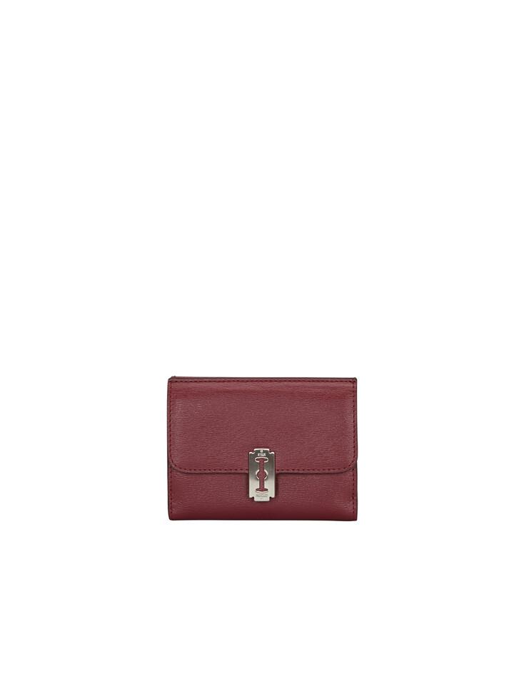 Magpie Flap Half Wallet (맥파이 플랩 반지갑) Berry Red