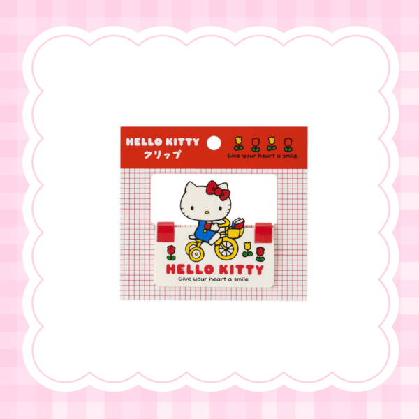 [12월재고] 언제까지나 다용도 집게 북클립 - 헬로키티