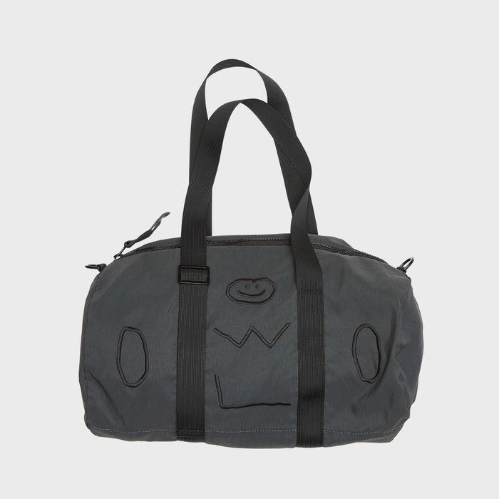 NYLON DUFFLE BAG BIG WE LOVE CHARCOAL