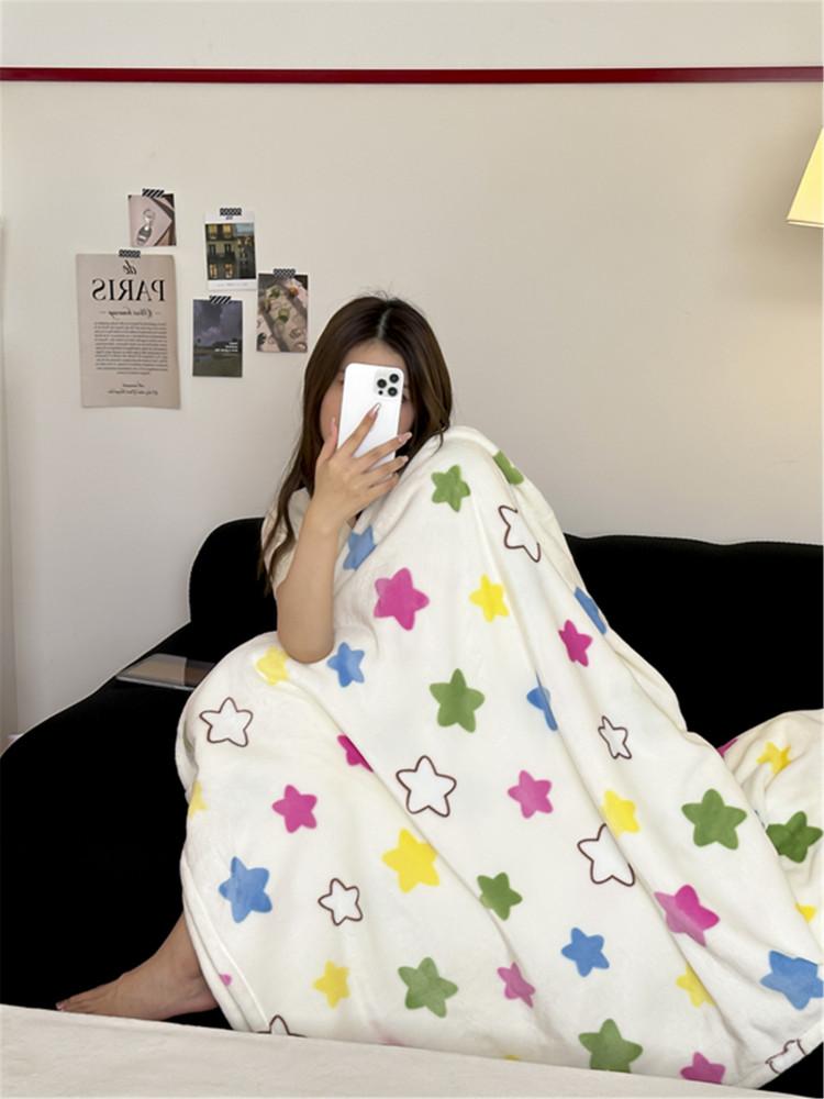 수심 Kitsch Blanket (7 Type) 키치 극세사 담요 겨울 사무실 이불