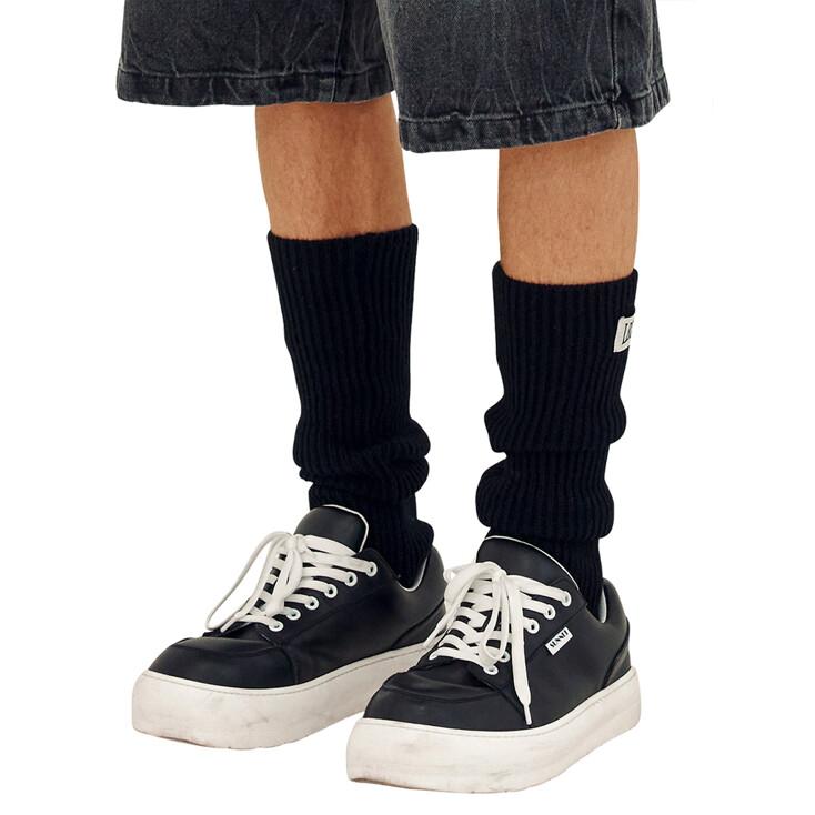 Long Knit Leg Warmer_[Black]