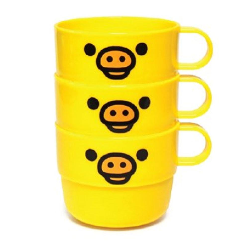 리락쿠마 손잡이컵3P-옐로우