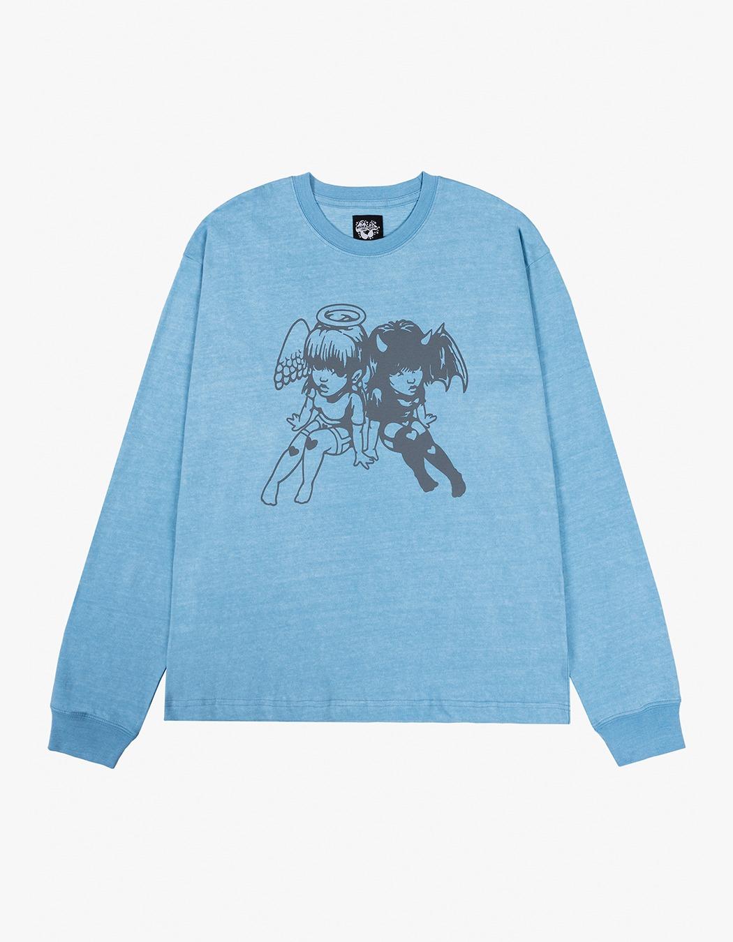 [MEDIA(82) x SUGASCOOP] Twins Long Sleeve - Sky Blue