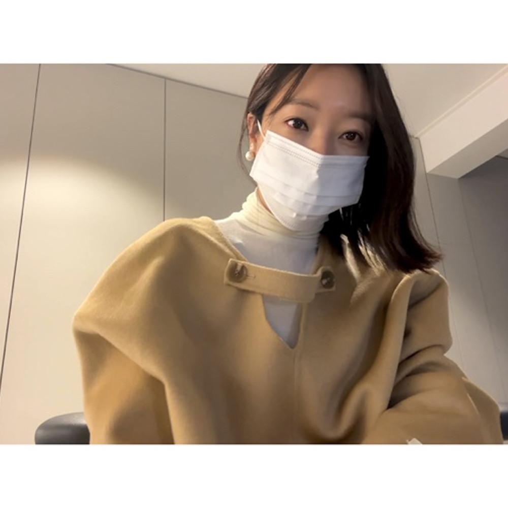 파인게이지 /라뮤스드 브이넥 핸드메이드 스웻자켓