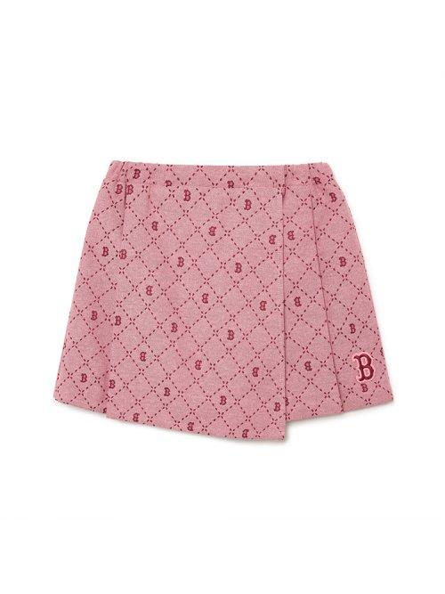 다이아 모노그램 자가드 랩스커트바지 (D.Peach)