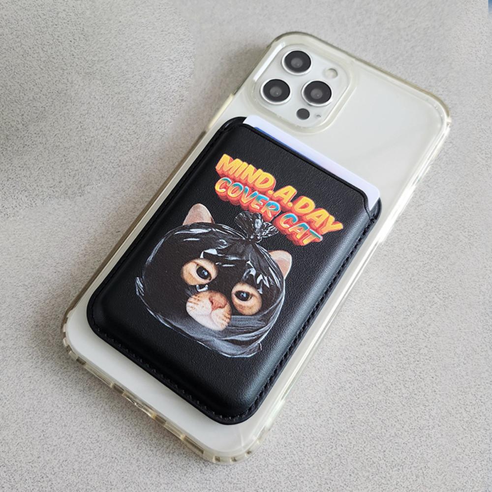 맥세이프 Cover Cat 커버캣 카드지갑 (블랙)