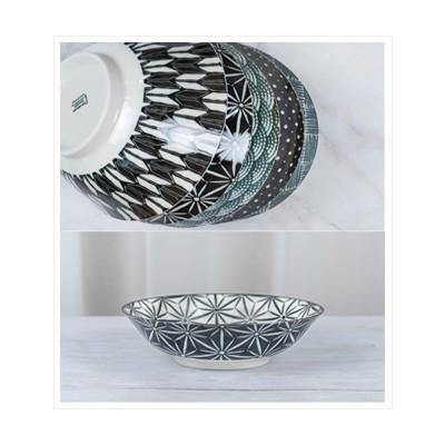 아와사카 코몬-면기 (삼잎,화살,도트,파도,체크) 1P