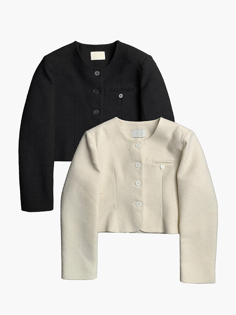 더언더블 CLEAN BASIC TWEED JACKET