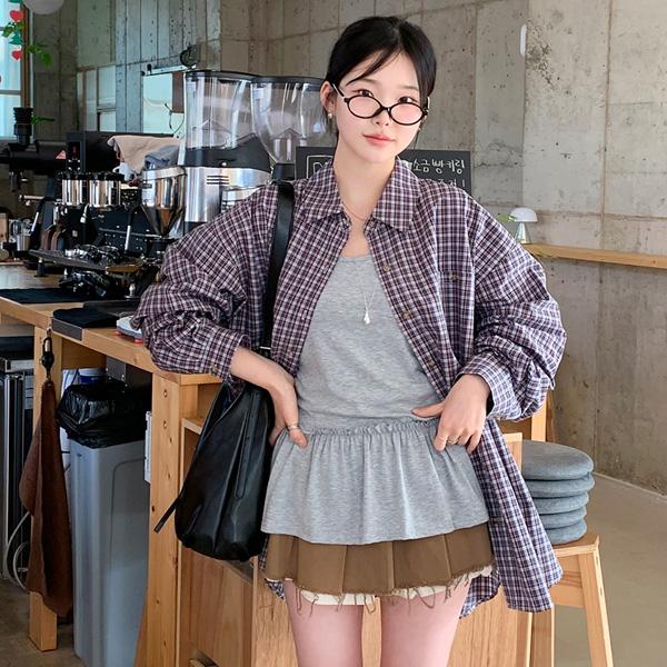 육육걸즈 (기획) 프릴밴딩레이어드끈나시