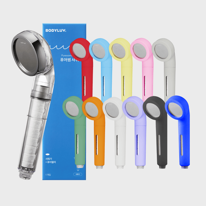 퓨어썸 샤워기+컬러 샤워기 커버 11컬러 택1